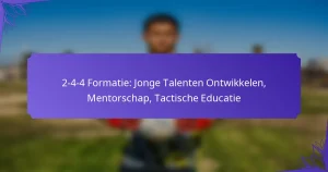 2-4-4 Formatie: Jonge Talenten Ontwikkelen, Mentorschap, Tactische Educatie