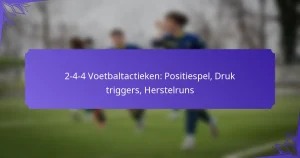 2-4-4 Voetbaltactieken: Positiespel, Druk triggers, Herstelruns
