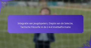 Integratie van Jeugdspelers, Diepte van de Selectie, Tactische Filosofie in de 2-4-4 Voetbalformatie